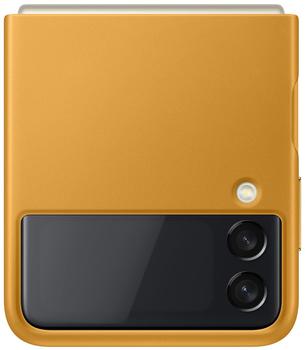 Samsung Leather Cover (Galaxy Z Flip 3) Mustard