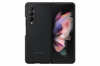 Samsung Silicone Cover (Galaxy Z Fold 3) Black