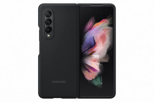 Samsung Silicone Cover (Galaxy Z Fold 3) Black