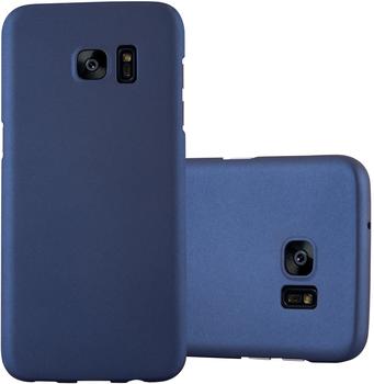 Cadorabo Hülle für Samsung Galaxy S7 EDGE in METALL BLAU Hardcase Handyhülle aus Plastik gegen Kratzer und Stöße Schutzhülle Bumper Ultra Slim Back Case Hard Cover