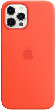 Apple Silikon Case mit MagSafe (iPhone 12 Pro Max) Leuchtorange
