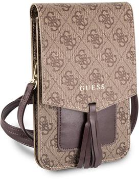 Guess Saffiano Look Pattern Brown