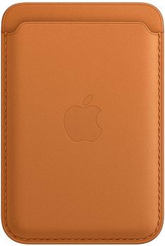 Apple iPhone Leder Wallet mit MagSafe Goldbraun