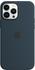 Apple Silikon Case mit MagSafe (iPhone 13 Pro Max) Abyssblau