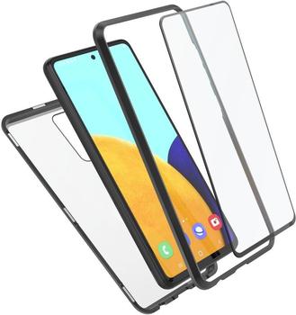 Hama Magnetic-Glas-Displayglas Handyhülle, für Samsung Galaxy A52 (5G), Schwarz/Transparent