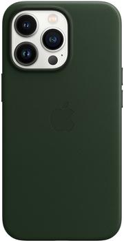 Apple Leder Case mit MagSafe (iPhone 13 Pro) Schwarzgrün