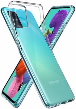 Spigen Liquid Crystal für Samsung Galaxy A51 Hülle ACS00564 Transparent TPU Silikon Handyhülle Kratzfest Durchsichtige Schutzhülle Flex Case, LC Crystal Clear