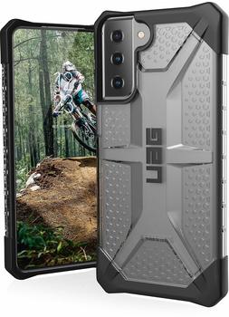Urban Armor Gear Back Cover Plasma Galaxy S21+ Ice White (Galaxy S21+), Smartphone Hülle, Transparent