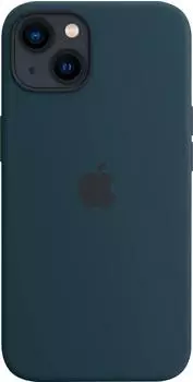 Apple Silikon Case mit MagSafe (iPhone 13) Abyssblau