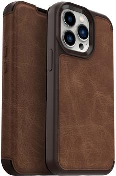 OtterBox Apple iPhone 13 Pro, Premium Folio-Schutzhülle aus Leder, Strada Serie, Braun