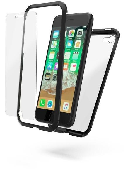 Hama Magnetic Glass (iPhone 8) Schwarz, Transparent