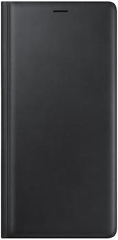 Samsung Leather Wallet Cover (Galaxy Note 9) schwarz