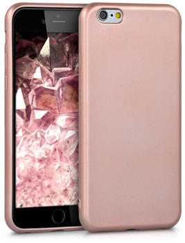 kwmobile Apple iPhone 66S Hülle - Handyhülle für Apple iPhone 66S - Handy Case in Metallic Rosegold