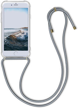 kwmobile Apple iPhone 6 / 6S Hülle - mit Kordel zum Umhängen - Silikon Handy Schutzhülle - Grau