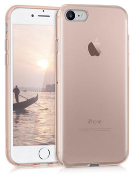 kwmobile Apple iPhone 7 / 8 Hülle - Handyhülle für Apple iPhone 7 / 8 - Handy Case in Rosegold Transparent