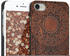 kwmobile Apple iPhone 7 / 8 Hülle - Handy Schutzhülle aus Holz - Cover Case Handyhülle für Apple iPhone 7 / 8 - Indische Sonne Design Dunkelbraun