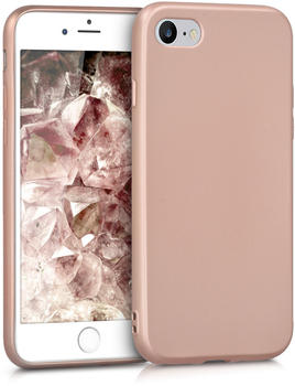 kwmobile Apple iPhone 7 / 8 Hülle - Handyhülle für Apple iPhone 7 / 8 - Handy Case in Metallic Rosegold