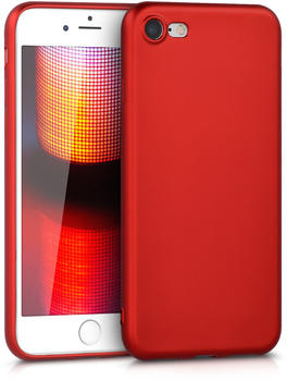 kwmobile Apple iPhone 7 / 8 Hülle - Handyhülle für Apple iPhone 7 / 8 - Handy Case in Metallic Dunkelrot