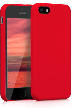 kwmobile Apple iPhone SE / 5 / 5S Hülle - Handyhülle für Apple iPhone SE / 5 / 5S - Handy Case in Rot matt
