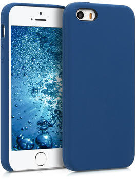 kwmobile Apple iPhone SE / 5 / 5S Hülle - Handyhülle für Apple iPhone SE / 5 / 5S - Handy Case in Marineblau