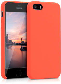 kwmobile Apple iPhone SE / 5 / 5S Hülle - Handyhülle für Apple iPhone SE / 5 / 5S - Handy Case in Neon Orange