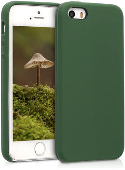 kwmobile Apple iPhone SE / 5 / 5S Hülle - Handyhülle für Apple iPhone SE / 5 / 5S - Handy Case in Dunkelgrün