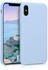 kwmobile Apple iPhone X Hülle - Handyhülle für Apple iPhone X - Handy Case in Hellblau matt
