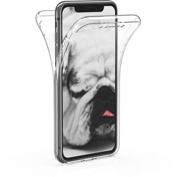 kwmobile Apple iPhone XR Hülle - Silikon Komplettschutz Handy Cover Case Schutzhülle für Apple iPhone XR - Transparent
