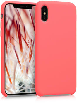kwmobile Apple iPhone XS Hülle - Handyhülle für Apple iPhone XS - Handy Case in Neon Koralle