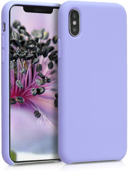kwmobile Apple iPhone XS Hülle - Handyhülle für Apple iPhone XS - Handy Case in Pastell Lavendel