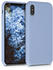 kwmobile Apple iPhone XS Hülle - Handyhülle für Apple iPhone XS - Handy Case in Hellblau matt