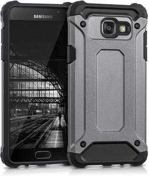 kwmobile Samsung Galaxy A5 (2016) Hülle - Hybrid Handy Cover Case Schutzhülle - Handyhülle für Samsung Galaxy A5 (2016) - Transformer Design Anthrazit Schwarz