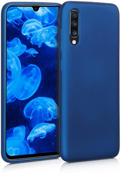 kwmobile Samsung Galaxy A70 Hülle - Handyhülle für Samsung Galaxy A70 - Handy Case in Metallic Blau