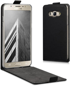 kwmobile Samsung Galaxy J5 (2016) DUOS Hülle - Handyhülle für Samsung Galaxy J5 (2016) DUOS - Schwarz - Handy Case Flip Schutzhülle