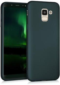 kwmobile Samsung Galaxy J6 Hülle - Handyhülle für Samsung Galaxy J6 - Handy Case in Metallic Petrol