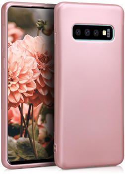 kwmobile Samsung Galaxy S10 Hülle - Handyhülle für Samsung Galaxy S10 - Handy Case in Metallic Rosegold