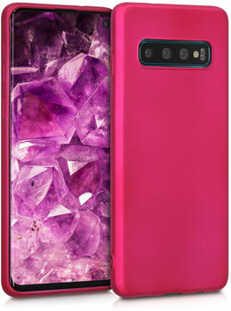 kwmobile Samsung Galaxy S10 Hülle - Handyhülle für Samsung Galaxy S10 - Handy Case in Metallic Pink