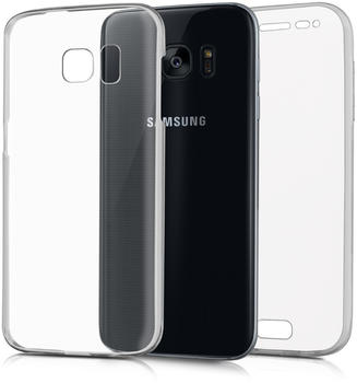 kwmobile Samsung Galaxy S7 Hülle - Silikon Komplettschutz Handy Cover Case Schutzhülle für Samsung Galaxy S7 - Transparent