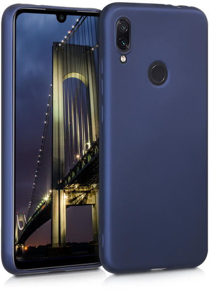 kwmobile Xiaomi Redmi Note 7 / Note 7 Pro Hülle - Handyhülle für Xiaomi Redmi Note 7 / Note 7 Pro - Handy Case in Metallic Blau