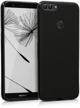 kwmobile Huawei Enjoy 7S / P Smart Hülle - Handyhülle für Huawei Enjoy 7S / P Smart - Handy Case in Schwarz matt
