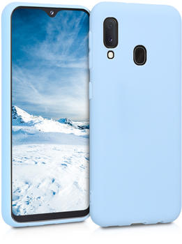 kwmobile Samsung Galaxy A20e Hülle - Handyhülle für Samsung Galaxy A20e - Handy Case in Hellblau matt