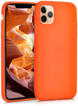 kwmobile Apple iPhone 11 Pro Max Hülle - Handyhülle für Apple iPhone 11 Pro Max - Handy Case in Neon Orange