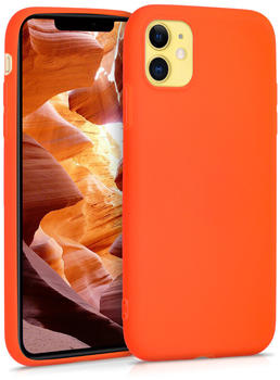 kwmobile Apple iPhone 11 Hülle - Handyhülle für Apple iPhone 11 - Handy Case in Neon Orange