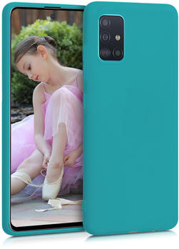 kwmobile Samsung Galaxy A51 Hülle - Handyhülle für Samsung Galaxy A51 - Handy Case in Petrol matt