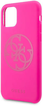 Guess 4G Tone on Tone Cover für Apple iPhone 11 - fuchsia (GUHCN58LS4GFU)