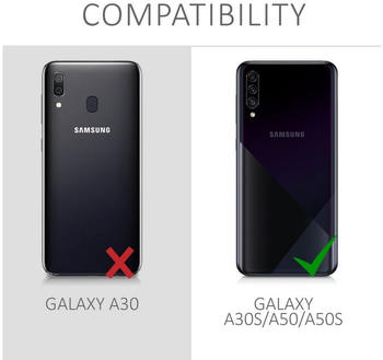 kwmobile Hülle kompatibel mit Samsung Galaxy A50 - Metallic Türkis