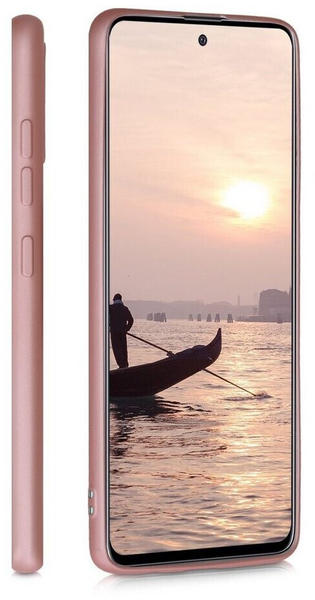 kwmobile Hülle kompatibel mit Samsung Galaxy A51 - Metallic Rosegold