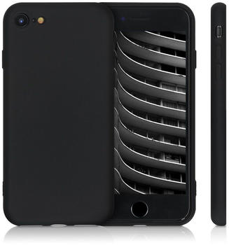 kwmobile Slim Hülle kompatibel mit Apple iPhone 7/8 / SE (2020) - in Schwarz matt