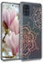 kwmobile Hülle kompatibel mit Samsung Galaxy A51 Blumen Zwillinge Rosegold Transparent