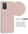 kwmobile Hülle kompatibel mit Samsung Galaxy A71 - gummiert - in Altrosa matt